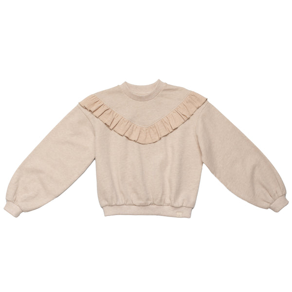 Keet sweater beige melange Navy Natural