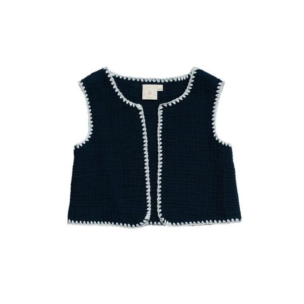 Mikki gillet navy mousseline